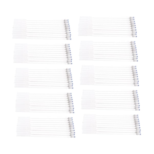 100st Värmeruderbar Pen Refills Tyg Markering Pennor Refills för White