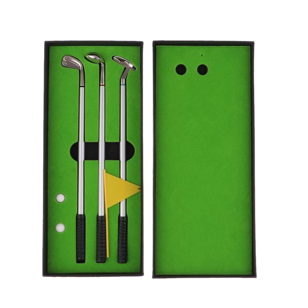 1/2/3 För Golf Pen Set Mini Desktop För Golf Game Putting Yellow 1Set