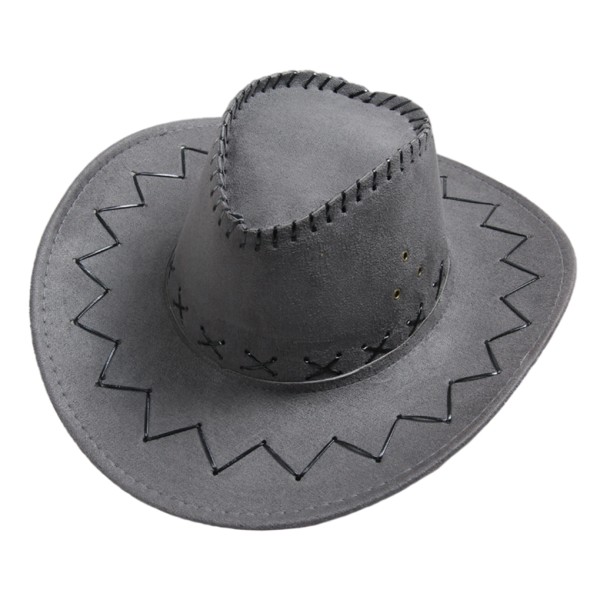 Cowboyhatt Formbar Sombrero Gentleman Rollspel Kit Kostym gray