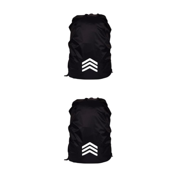 1/2/3/5 Vattentät cover för campingvandring utomhus Black L 2Set