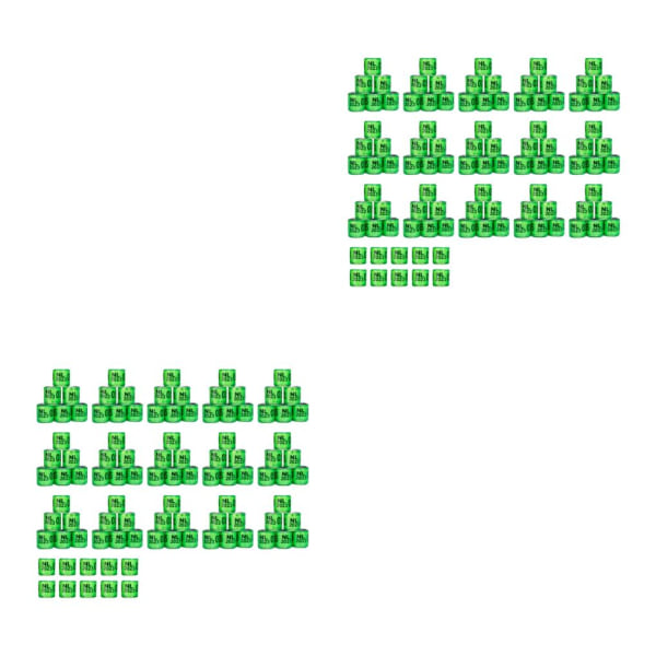 1/2/3/5 100st För Duvring 8mm 2023 Benband för Duck Most Grass Green Netherlands 100 pcs 2PCS