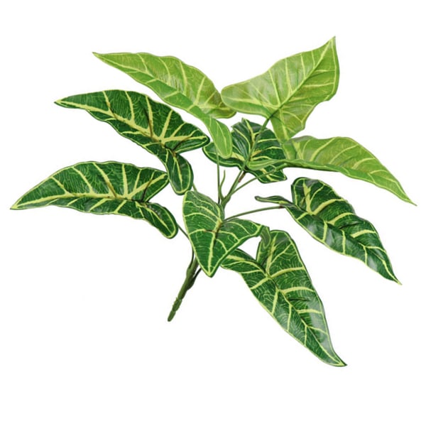 Konstgjorda växtblad Bröllopsfest Sidentyg Fake Leaf Hem Green taro leaf