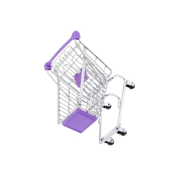 1/2 Shopping Cart Trolley Leksak Bärbar och rolig för barn Purple 1 Pc