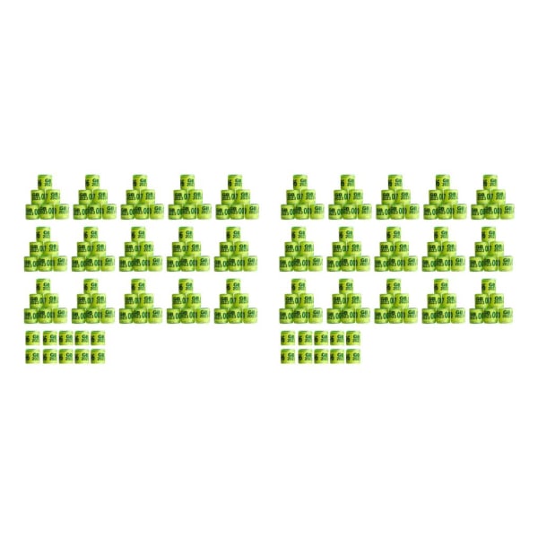 1/2/3/5 100st För Duvring 8mm 2023 Benband för Duck Most Light Yellow UK 100 pcs 2PCS