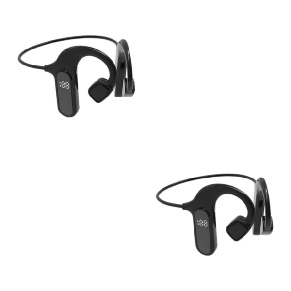 1/2/3 Bluetooth Conduction Headset LED Display Öppet öra för 2PCS