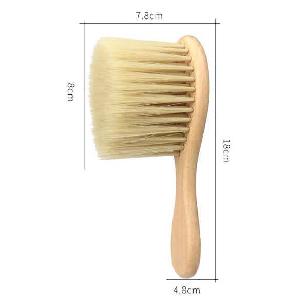 1/2/3 Barber Neck Brush Mjuk nylon för frisörskönhet Long Handle 1 Pc