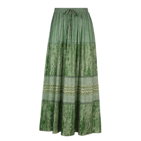Flickor Plisserad lång kjol Bohemiska kjolar Semesterfest S 0c6c | S |  Fyndiq