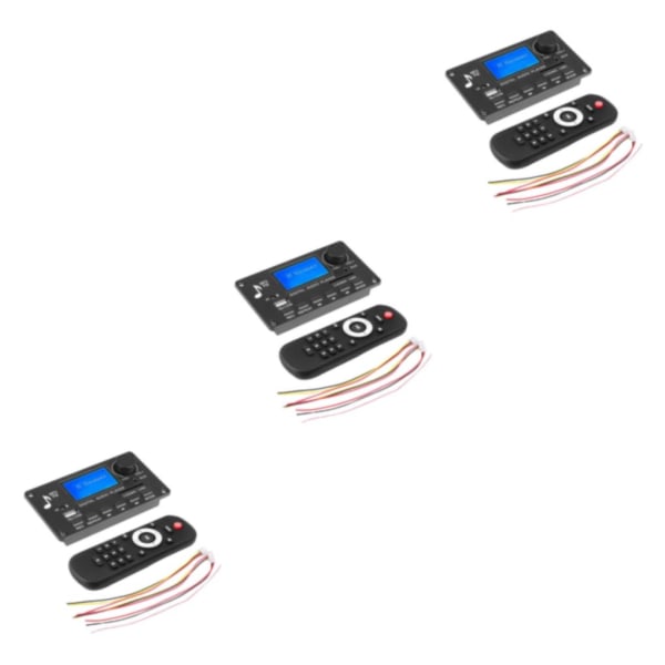 1/2/3 Ljudmodul 12V USB TF USB FM Bilradio Plast Bluetooth 3PCS