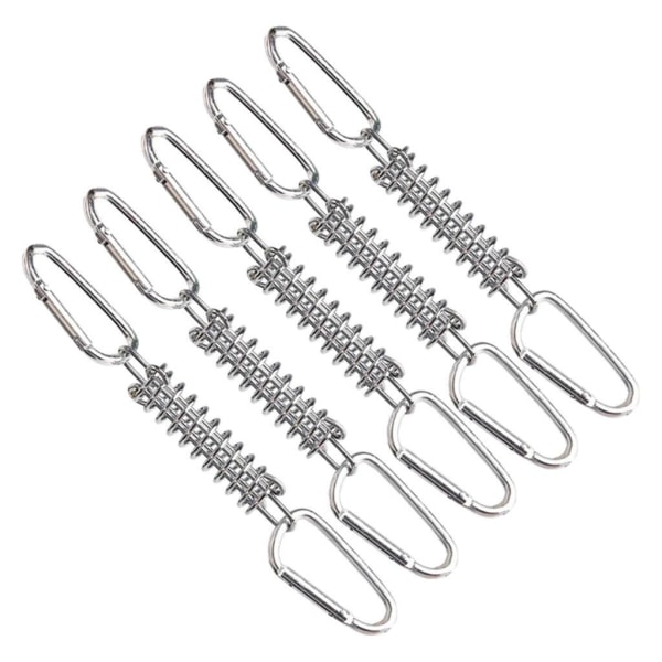 1/3 5x Tältfjäderspänne Spänne Vindrepsspänne för camping Silver 9.2x3cm 1Set