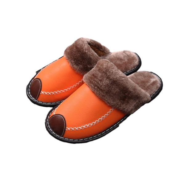 1/2/3/5 Hemtofflor Vintertillbehör Varma Sko Par Mjuka Orange 27（39-40） 5PCS