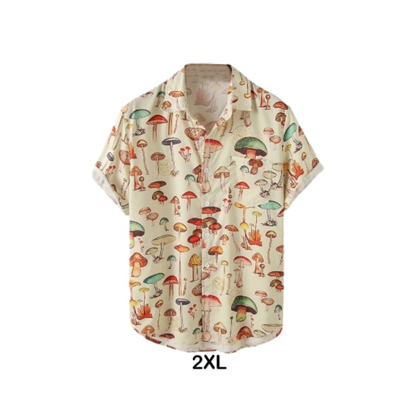 1/2/3 Fahionable och eleganta män Hawaiian hirt För sommarstranden XXL 1Set