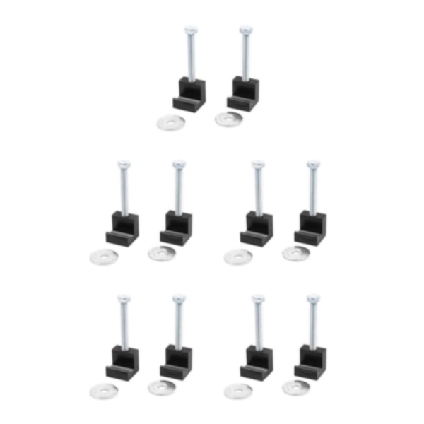 1/2/3/5 Universal monteringssats för enkel installation av verktygslådan Black two-pack 5PCS