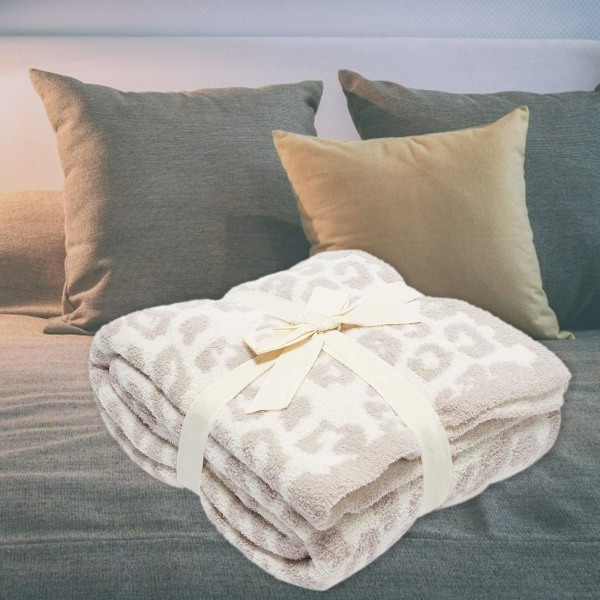 Fleece Throw Blanket Soft Leopard Pattern För Comfy Blanket for 30x35 inch