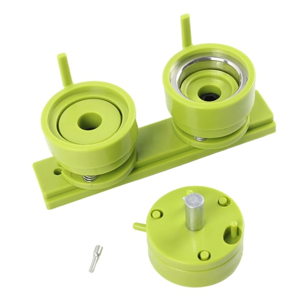 Rund knapp BadgeMold Machine Kit Pin Press Parts Button Green A-58MM-1