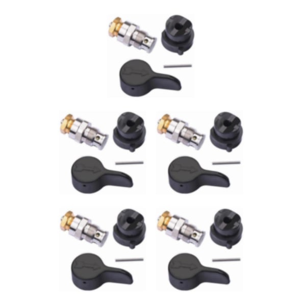 1/2/3/5 Bekväm helinstallation för högtryckssprutning coppery 5PCS