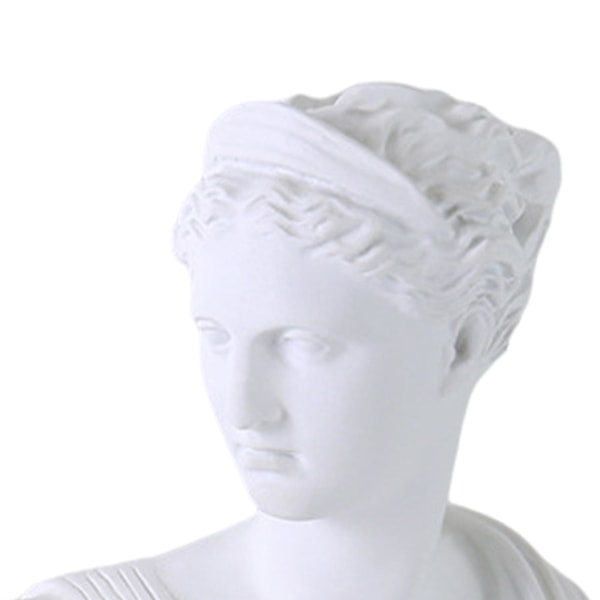 Diana Head Staty Byst Resin Grekisk mytologi Nordisk konstdekor White