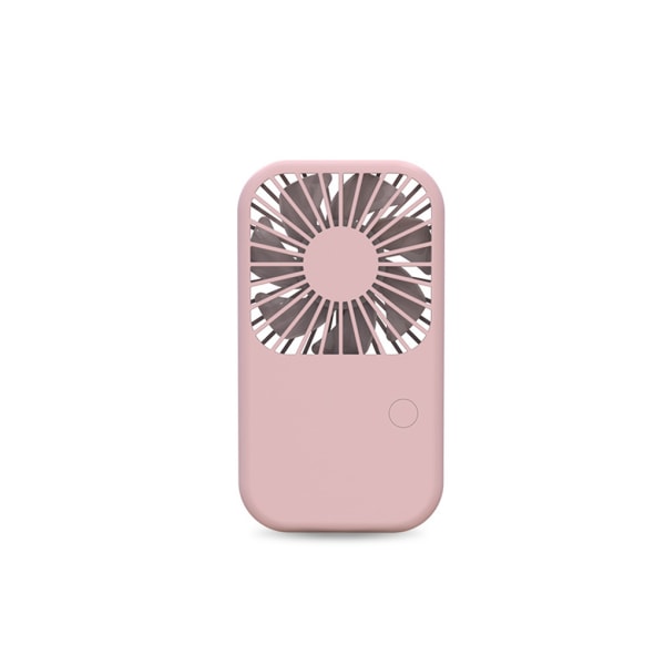 Elektrisk handhållen luftfläkt kylfläktar Telefonhållare Pink