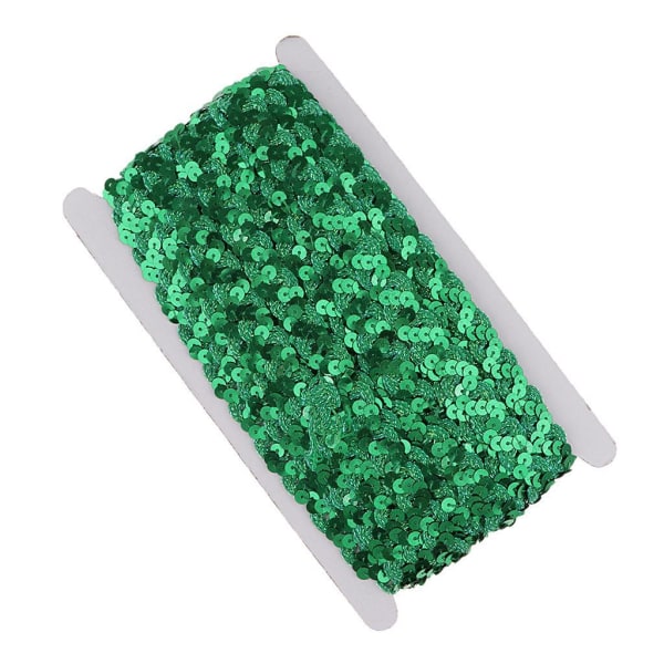 1/2/3 paljetter Paillette Band Trim Fläta Trim Spets DIY sömnad Green 13m 1 Pc