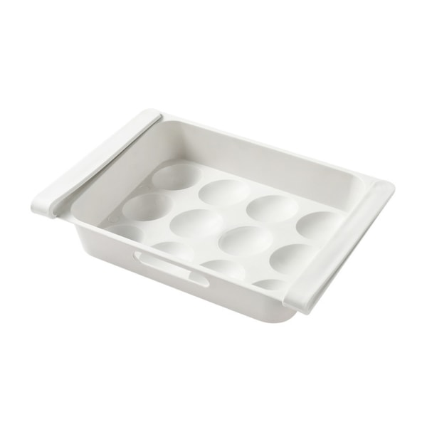 2st Kylskåp 12 Grids Äggförvaringslåda Behållarställ 2pcs