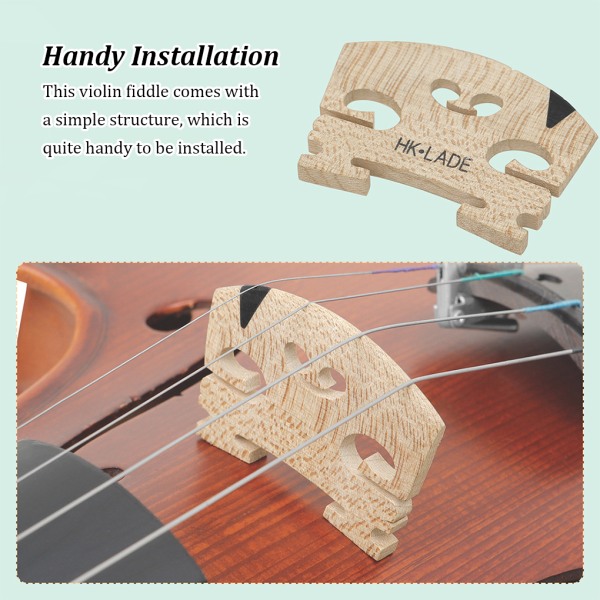 1/2/3/5 Horse Bridge Violin Fiddle Musikutrustning Långvarig 1PCS