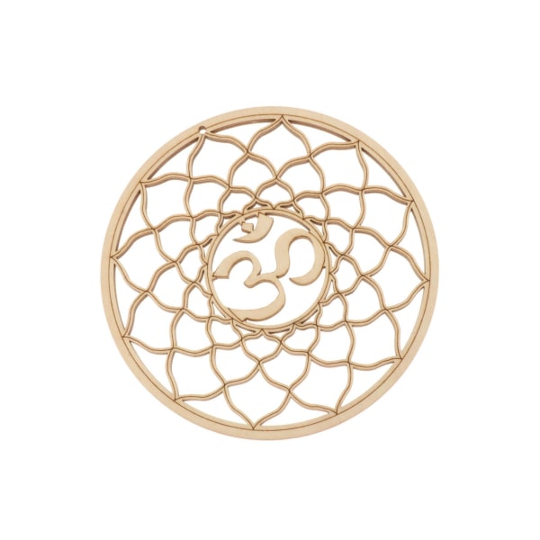 1/2/3/5 Flower of Life Sacred Geometry Väggkonst Skulptur Trä Type H 30.5cm 1 Pc