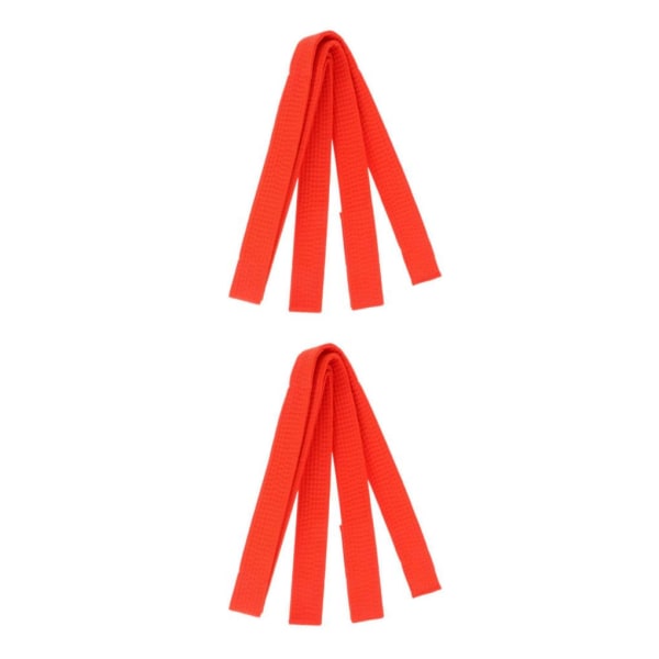 1/2 Taekwondo bälte Karate Martial Arts Aikido dubbelt omlottbälte Orange 280x3.85 cm 2Set