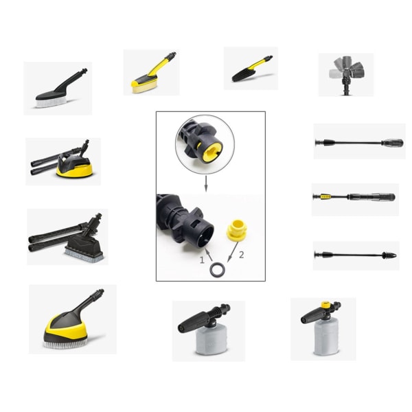 1/2/3/5 högtryckstvätt reservbyte O-ringar set 640-0 set of 37 pcs 1 Pc