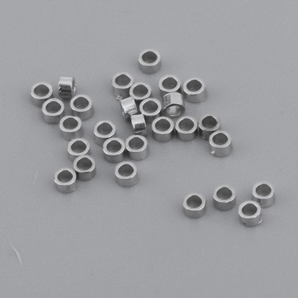 1/2/3 30 st 1 mm 925 Sterling sladd Ändkapslar Örhängearmband Silver 1.0x0.9mm 1Set