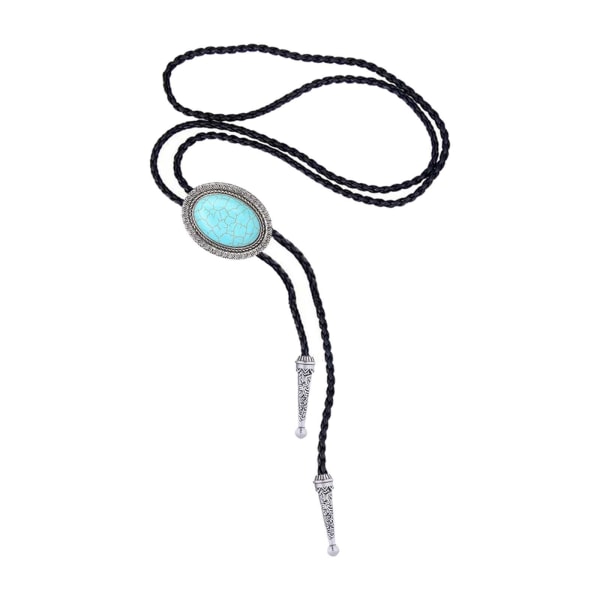 1/2/3/5 Bolo Tie för män Halsband Western Necktie Shirt Chain Turquoise 100cm 1Set