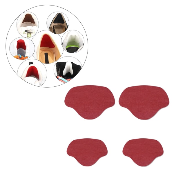 1/2/3/5 Shoe Häl Pad Innersula Häl Reparation Heel Stick för män & wine red 1Set