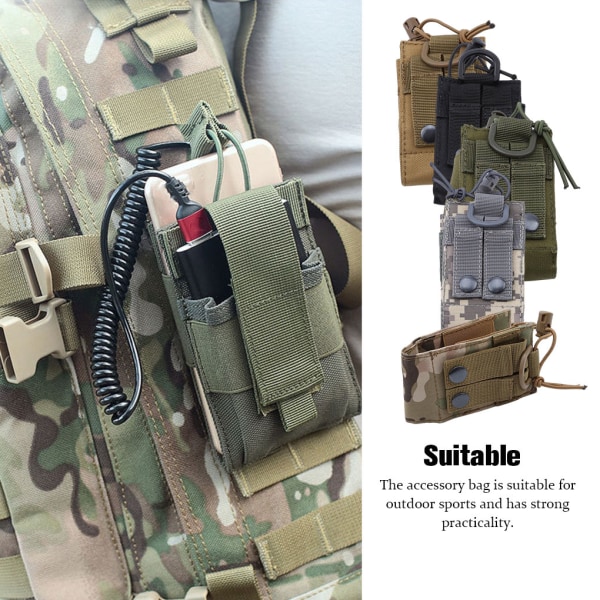 1/2/3/5 Radio Intercom Bag Interphone Magazine Pouch Hunting Green Camouflage 1 Pc