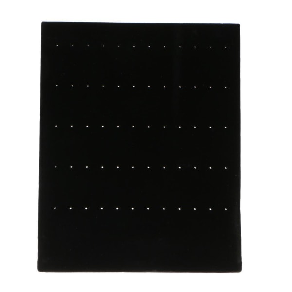 L-formad Stativ Sammetsbräda Örhänge Dingle Stud Holder Display Black 22x20x10.5cm