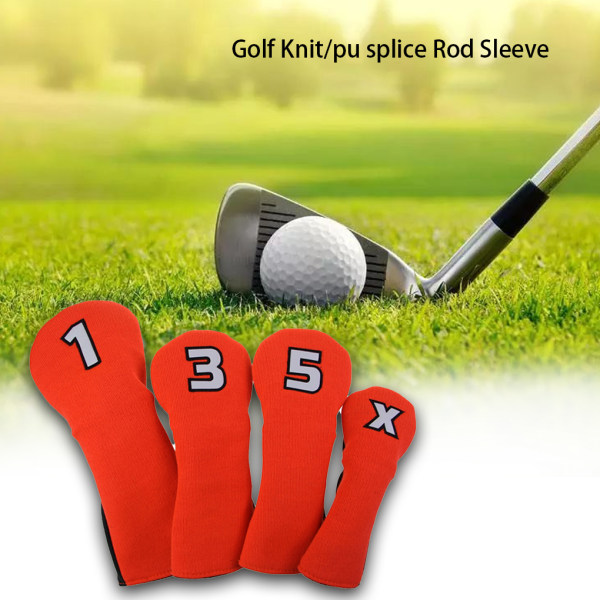 Golfhuvudskydd Vackra sportbeslag Kan underhållas utvändigt Orange/Black-Type 1