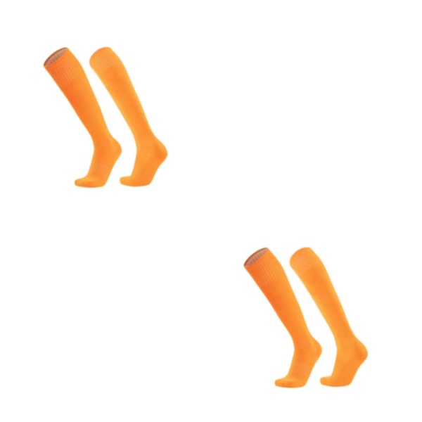 1/2 unisex enfärgade strumpor - bekväma och hållbara material orange Children's code 2PCS