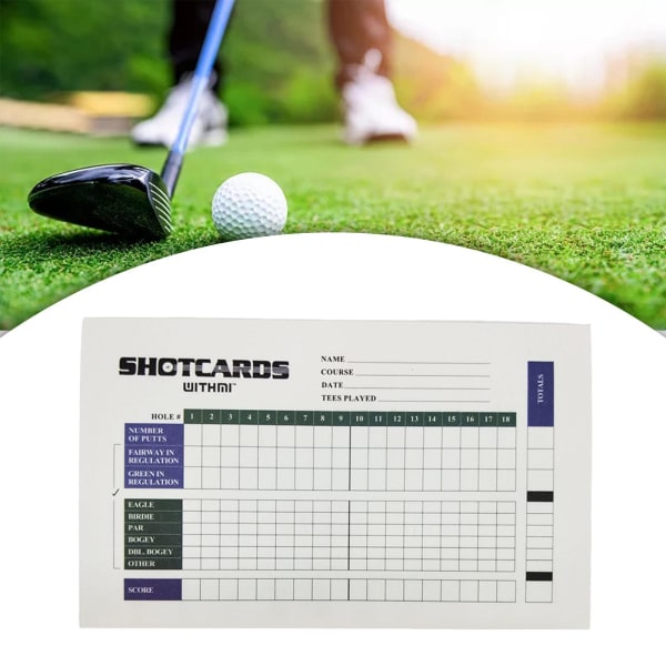 För Golf Scorecard Yardage Book Journal Lätt att använda för