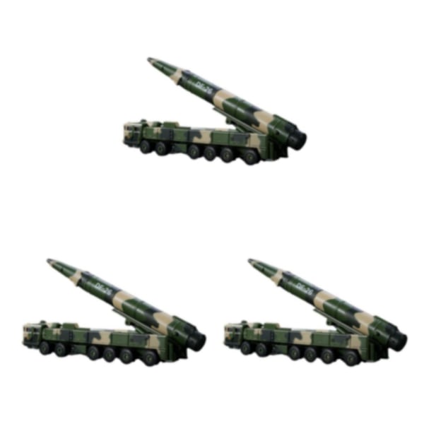 1/3/5 Die-Cast Missile Vehicles För Armémodell Bordsdekoration 3PCS