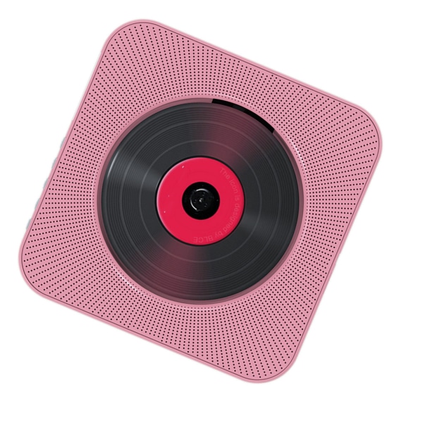 Väggmonterad Bluetooth CD-spelare Trådlös Hifi Pull Switch Pink