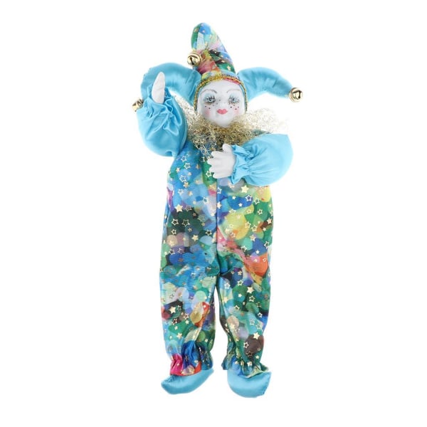 Rolig porslin liten clown docka söt clown modell figurer