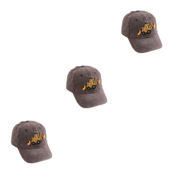 1/2/3/5 Solskydd cap för utomhusaktiviteter barn coffee 3Set