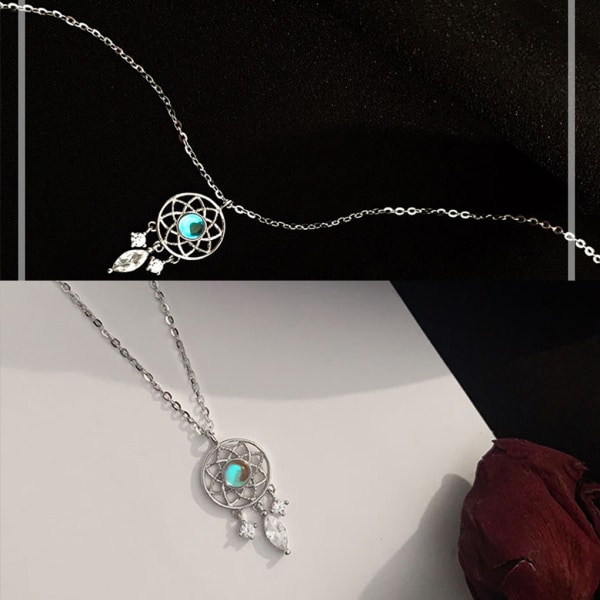 1/2 Moonstone hänge halsband för kvinnor - och -gratis smycken 1 Pc