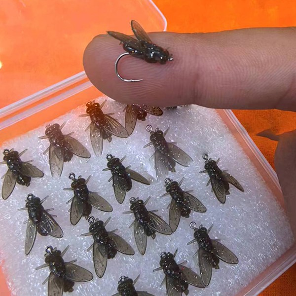 20-pack Färgglada 20 ST Flugfiske Beteskit För Bionisk Fiske M