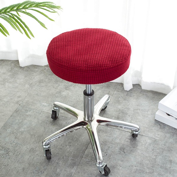 1/2/3/5 Stretchy Pall Cover Tvättbar Polyester Fiber Rund för Red diameter 28-38cm 1 Pc