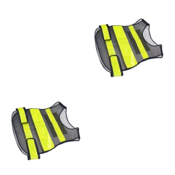 1/2 säkerhetsväst med hög synlighet Säkerhetsväst med lime 2Set