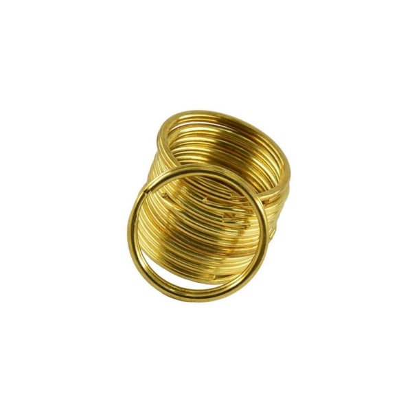 1/2/3 10 delar Mässing Rund Nyckel Delad Ring Kedja Väska Spänne Loop 1Set