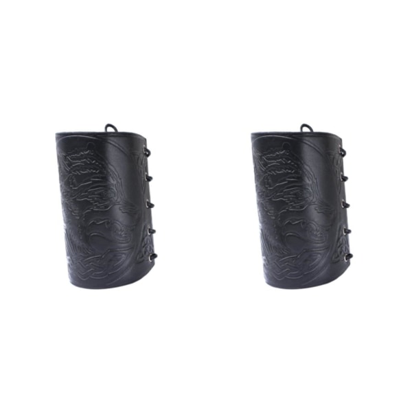 1/2/3/5 För Viking Wolf Armband För Arm För Armor Cuff för Black 2PCS