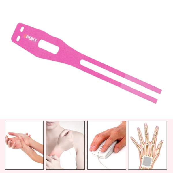 1/2/3/5 Bärbar mjuk Tfcc handledsbygel för fitness och träning Pink M Left 1 Pc