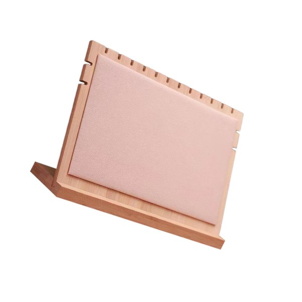 Halsband Hänge Display Ställ Flera Halsband Byst Hållare för Beige
