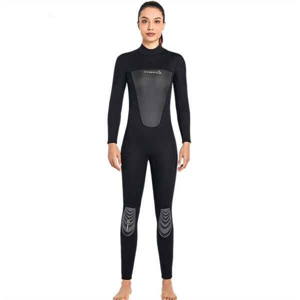 Dykardräkter Thermal våtdräkt Surfingkläder i ett stycke för Women Black S