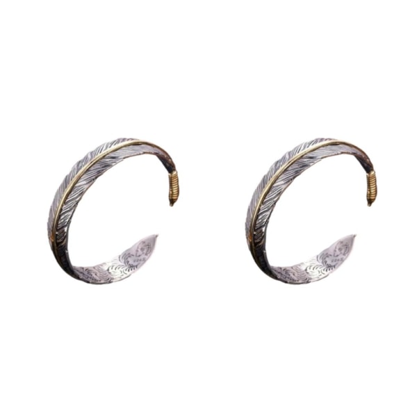 1/2/3/5 Alloy Funky Cuff Armband för män Present för alla tillfällen As Shown 2Set