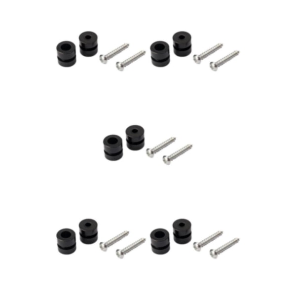 1/2/3/5 1 Par Gitarr Non- För slip Strap Lock Buttons För Black 5Set